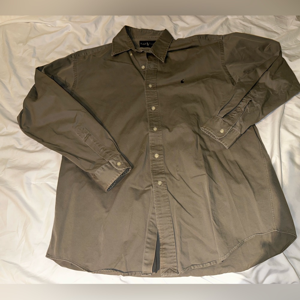 Ralph Lauren Blake Long Sleeve Button Down Shirt Mens Size Large